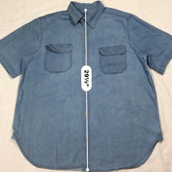 🤑BOGO 1/2 OFF Vintage Button Denim Shirt - Picture 2 of 6